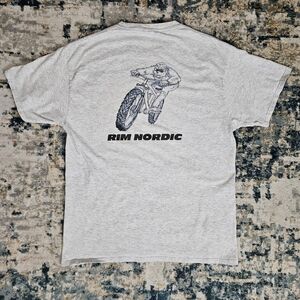 Rim Nordic Bike Park MTB T Shirt Men’s L Gray Graphic Mountain Biking